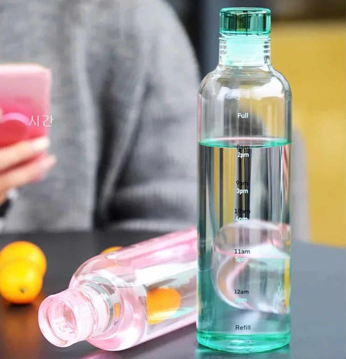Time Marked Hydration Water Bottle